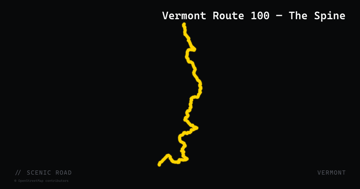 Vermont Route 100 — The Spine