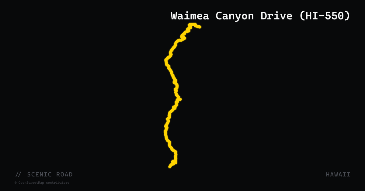 Waimea Canyon Drive (HI-550)