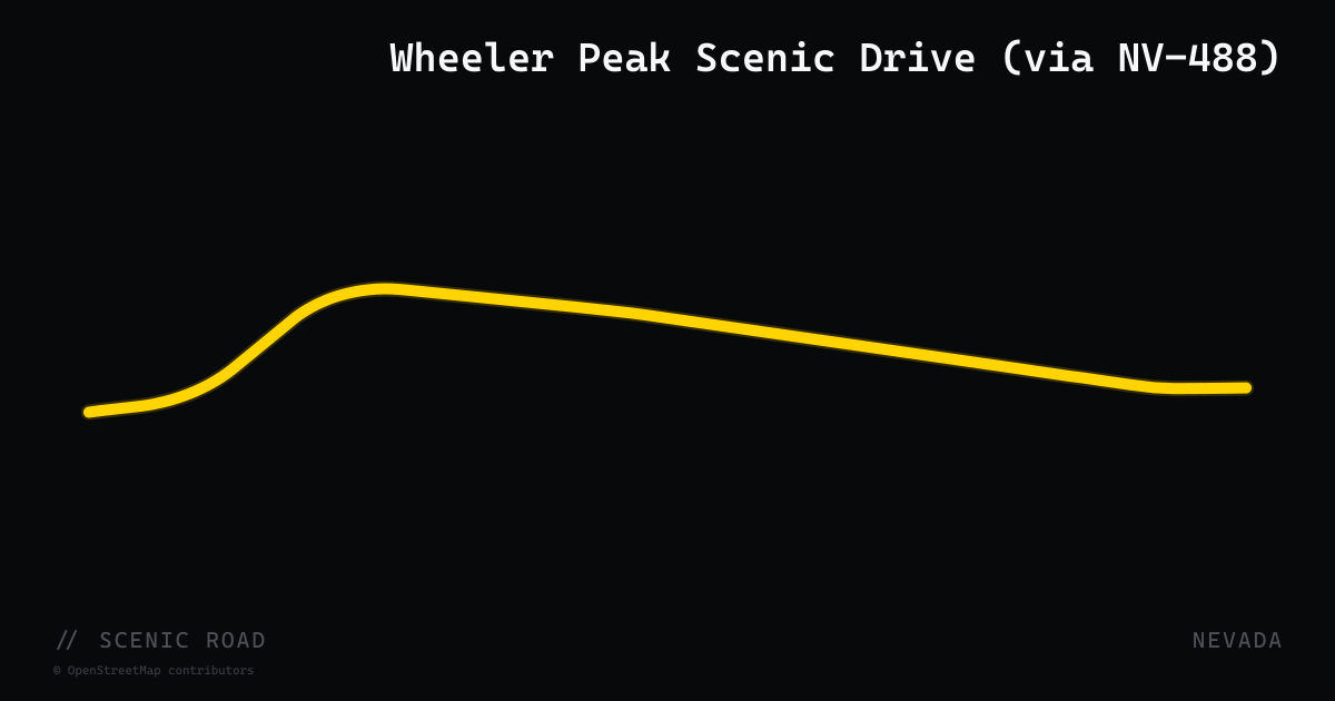 Wheeler Peak Scenic Drive (via NV-488)