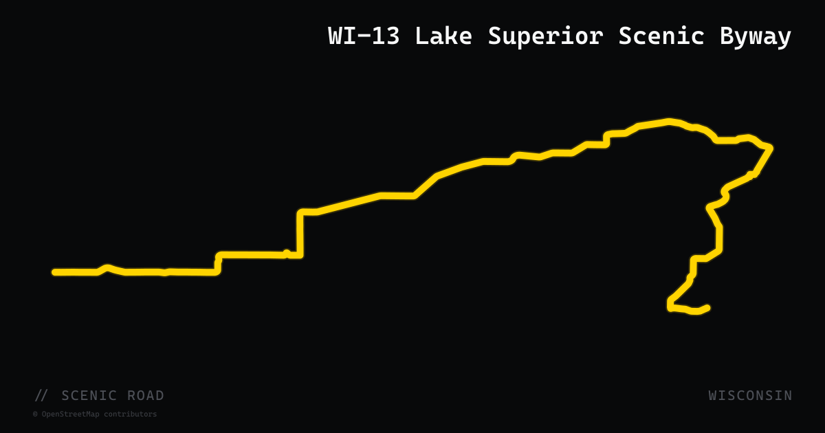 WI-13 Lake Superior Scenic Byway