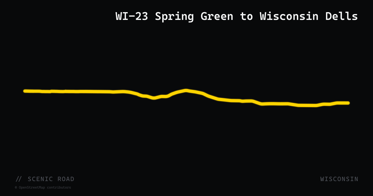 WI-23 Spring Green to Wisconsin Dells
