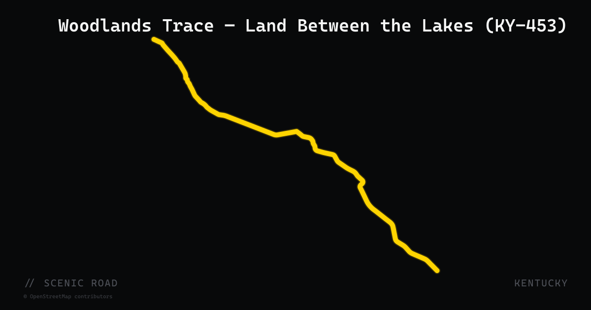 Woodlands Trace — Land Between the Lakes (KY-453)